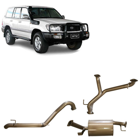 Pacemaker cat back exhaust Toyota Landcruiser 100 Series 4.7L V8 medium