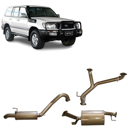Pacemaker cat back exhaust Toyota Landcruiser 100 Series 4.7L V8 quiet