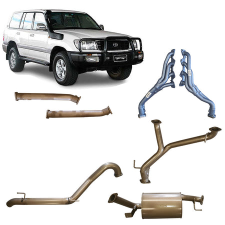 Pacemaker cat delete exhaust Toyota Landcruiser 100 Series 4.7L V8 medium