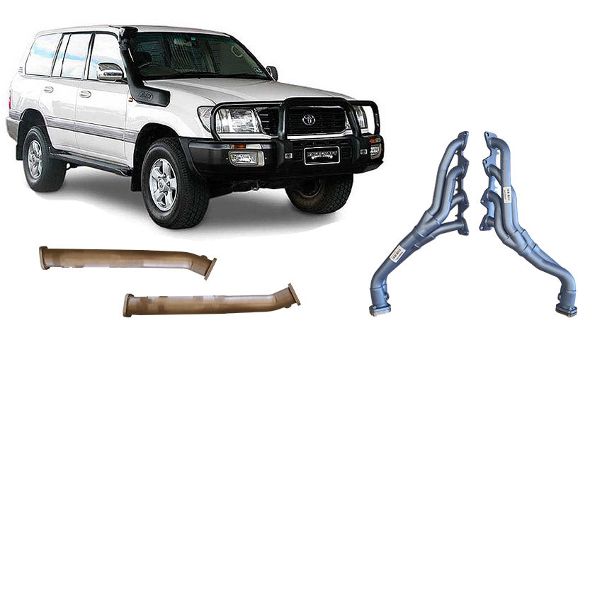 Pacemaker headers Toyota Landcruiser 100 Series 4.7L V8 cat delete