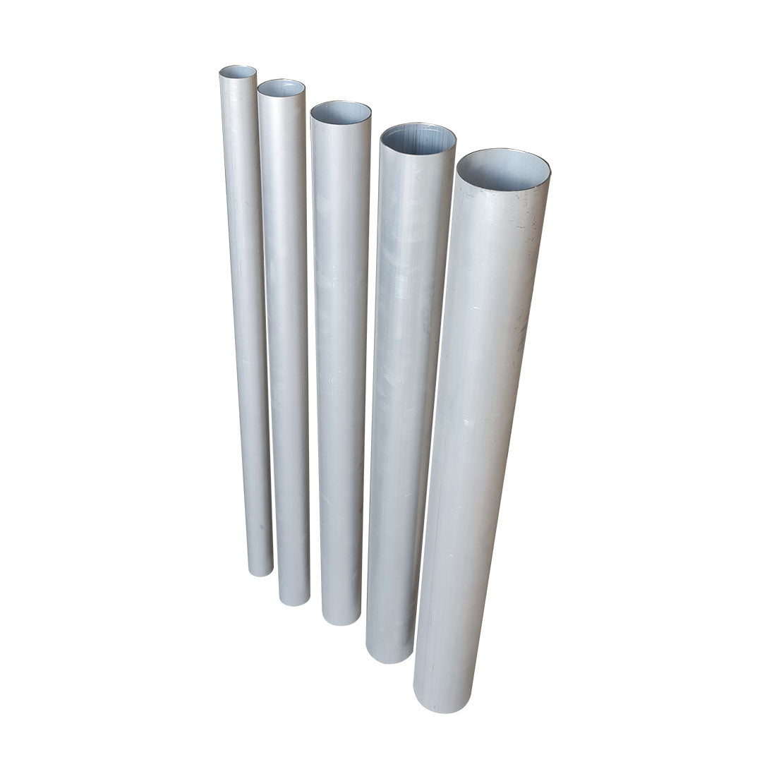 Aluminium straight tube 1 metre length with 2mm wall thickness for intercooler piping