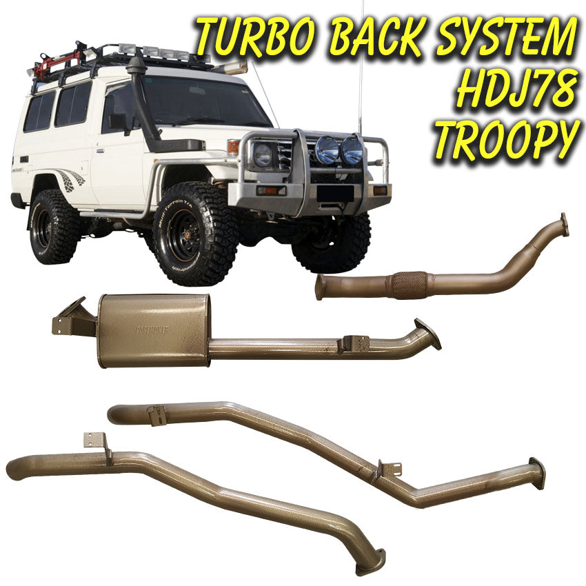 Toyota Landcruiser 70 Series Turbo Diesel 1HD 4.2L 6 Cylinder Exhaust