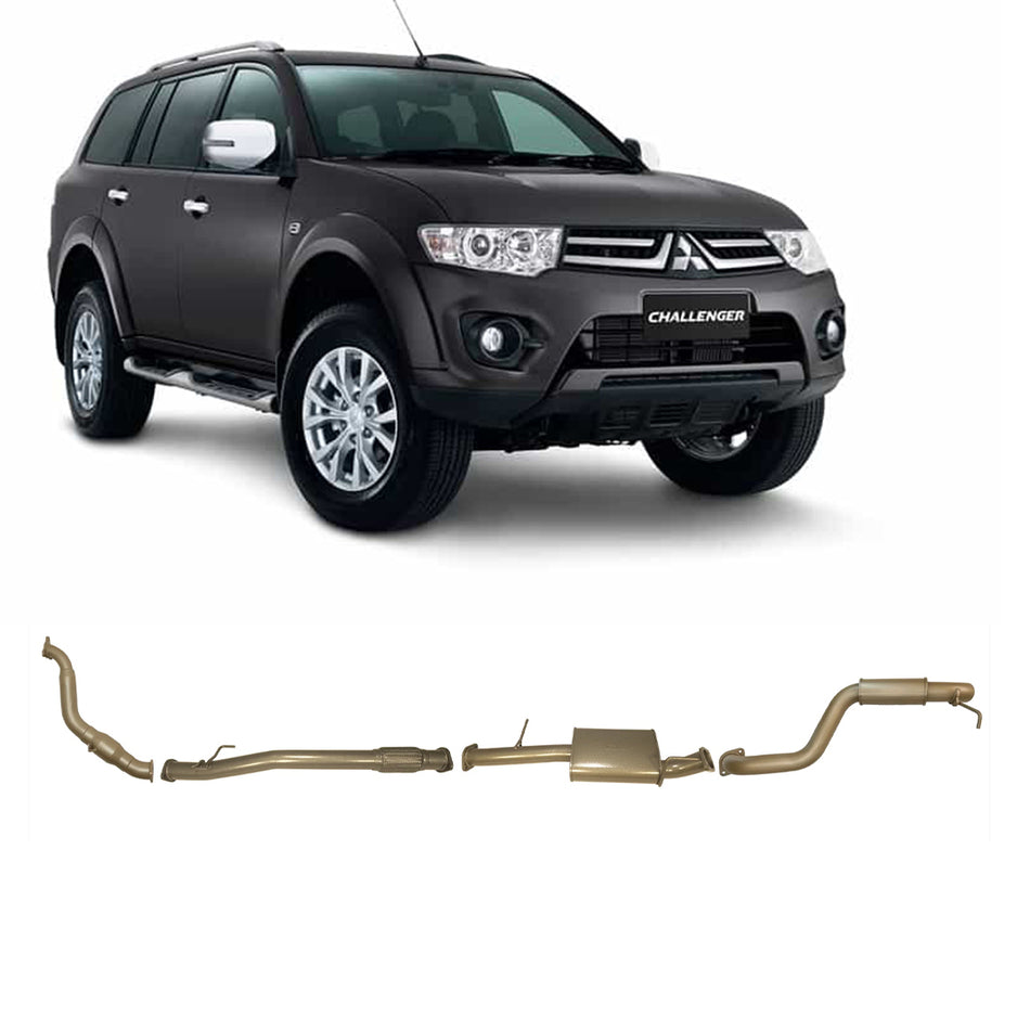 King Brown turbo-back exhaust system for Mitsubishi Challenger PB–PC