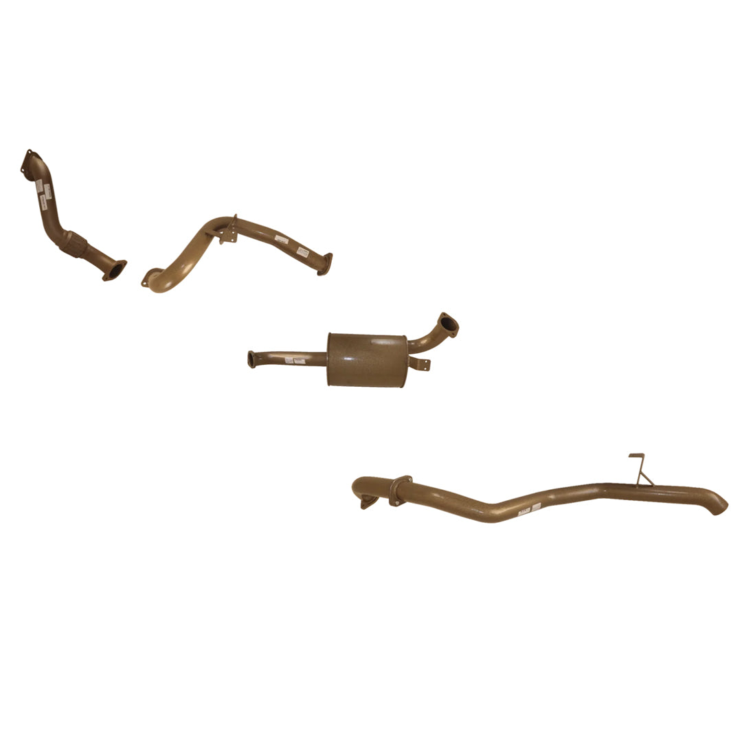 toyota landcruiser 80 series turbo exhaust system by king brown pacemaker