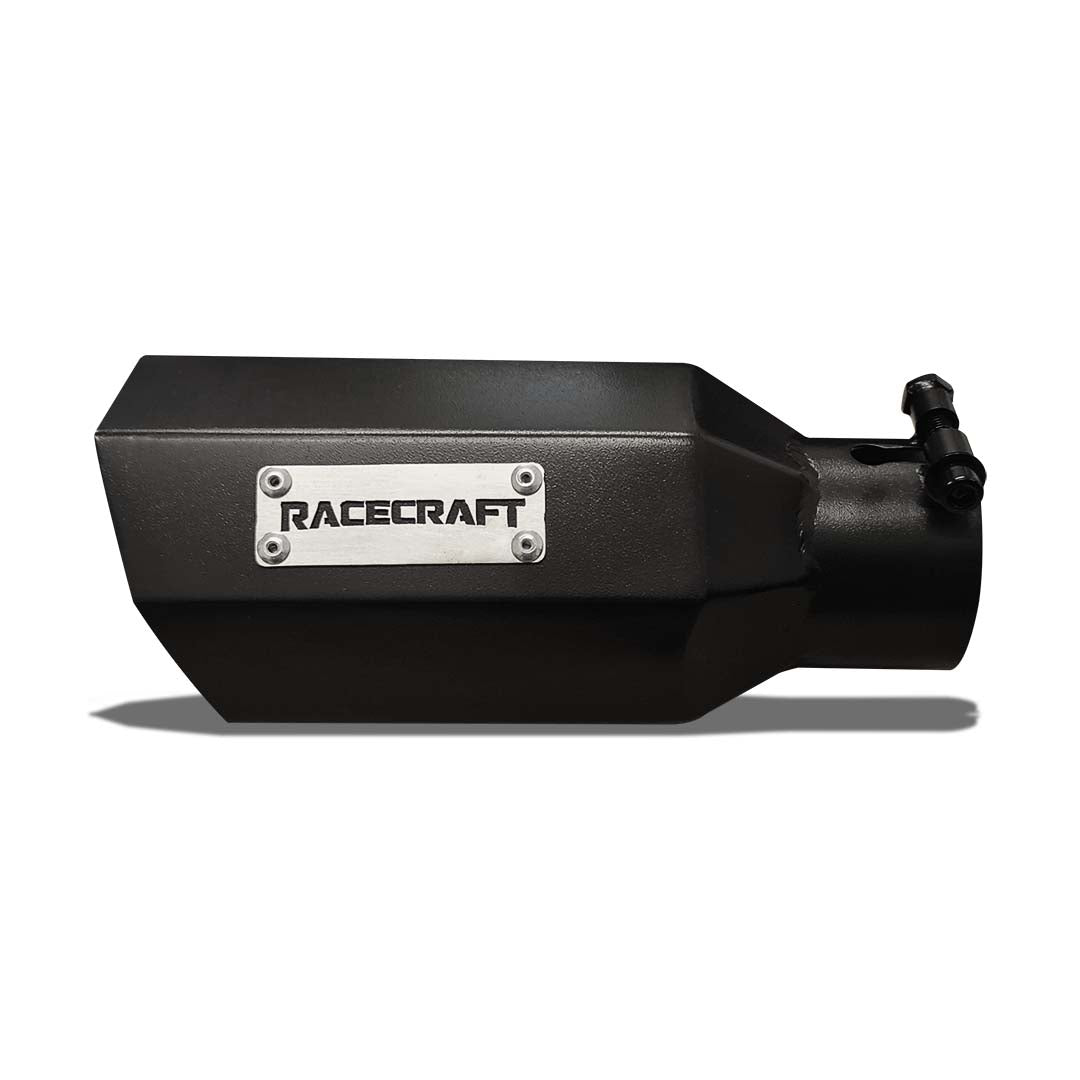 Alternate angle of Pacemaker hex exhaust tip for custom fabricated exhaust