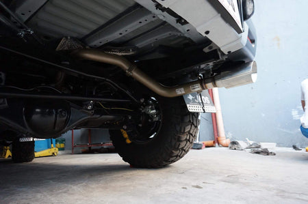 pacemaker king brown FJ cruiser sports exhaust fitted