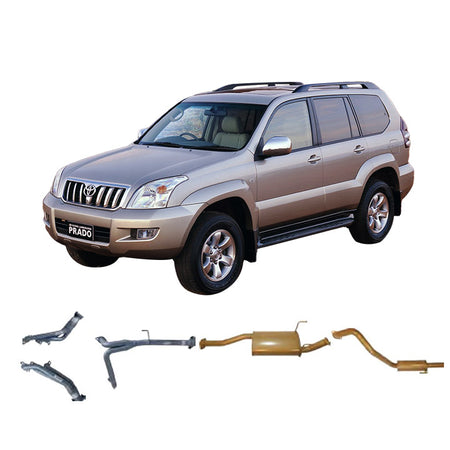 Pacemaker sports exhaust systems for Toyota Prado petrol models