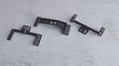 Short product inspection video showing LS conversion transmission crossmembers for Holden Commodore VB to VF