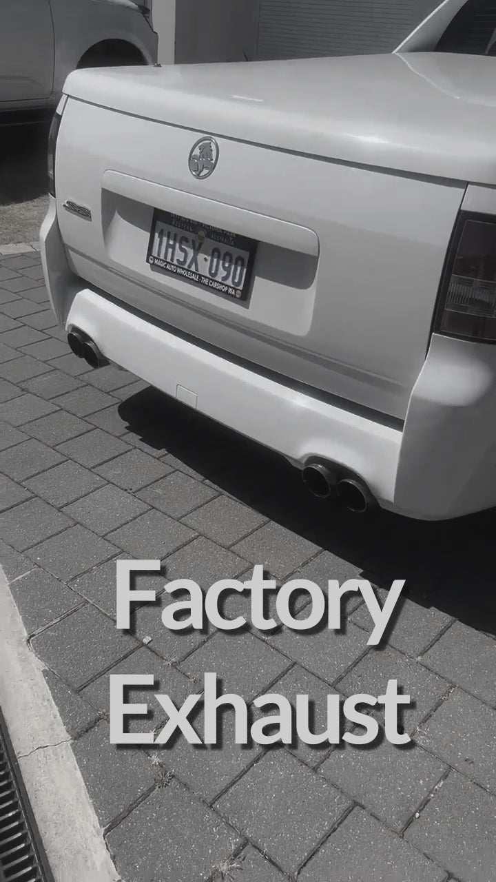 pacemaker holden commodore ve vf cat back sports exhaust system noise comparison