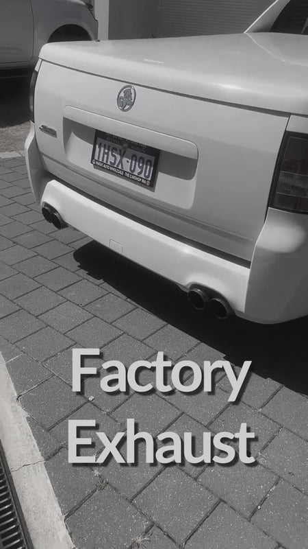pacemaker holden commodore ve vf cat back sports exhaust system noise comparison