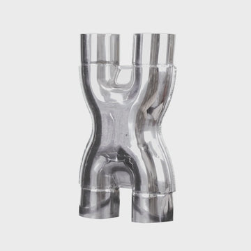 racecraft pressed stainless x-pipe 360 degree rotation