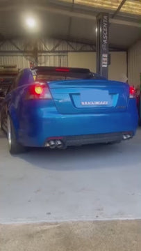 racecraft universal oval mufflers on a holden commodore revs and idle noise