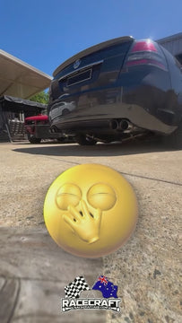 racecraft sound controlled stainless electric mufflers holden ve loud and quiet comparison idle