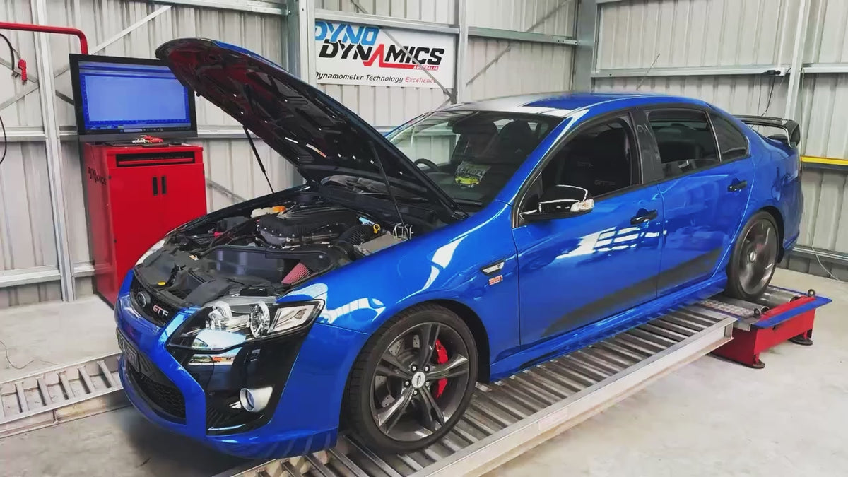 Dyno sound clip of Pacemaker sports exhaust system on Ford Falcon V8