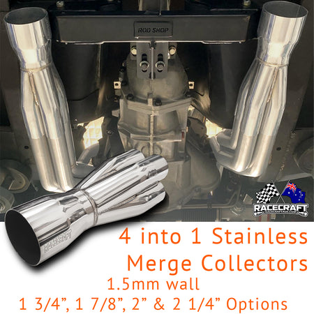 racecraft 4 into 1 stainless merge collectors