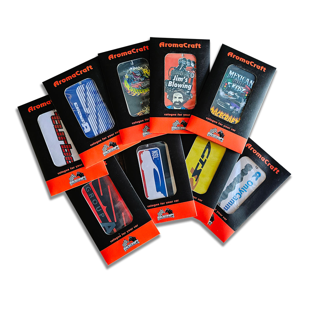 Racecraft air freshener for car cabin with long-lasting scent