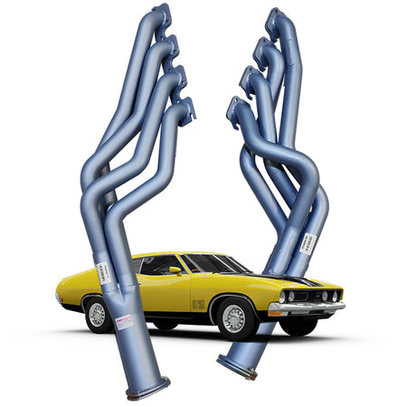 Pacemaker mild steel headers for Ford Falcon XA XB XC XD XE XF Cleveland V8