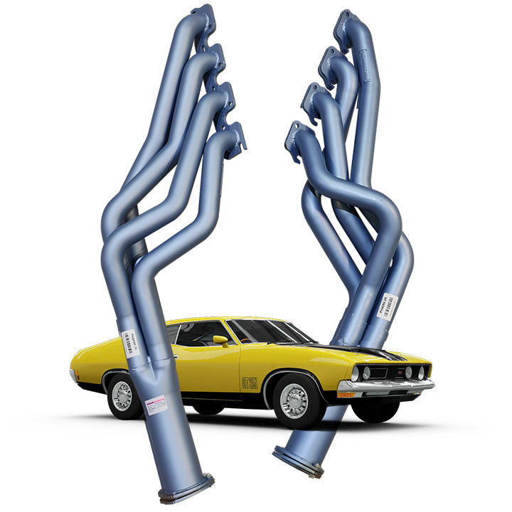 Pacemaker mild steel headers for Ford Falcon XA XB XC XD XE XF Cleveland V8