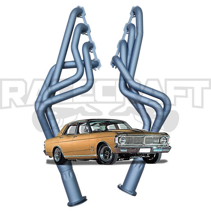 Pacemaker mild steel headers for Ford Falcon XR XT XW XY Windsor V8
