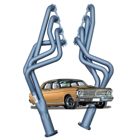 Pacemaker mild steel headers for Ford Falcon XR XT XW XY Windsor V8