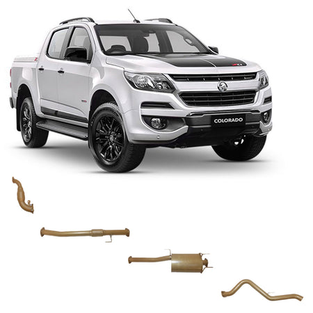 King Brown 4x4 exhaust system for Holden Colorado RC RG and RG7 turbo diesel