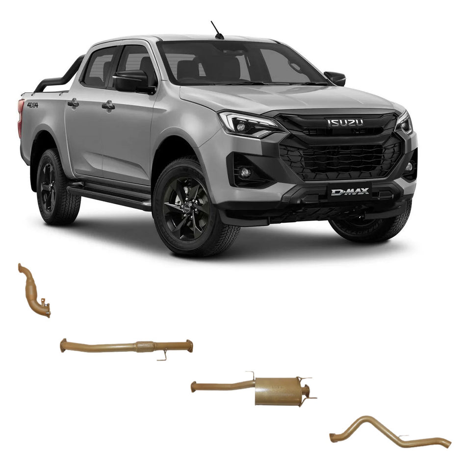 King Brown 4x4 exhaust system for Isuzu D-MAX RC RT RG 3.0L turbo diesel