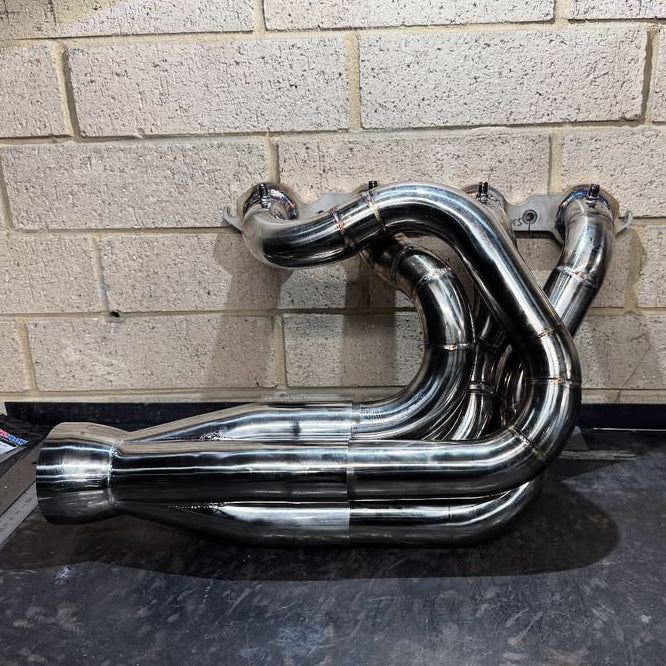 custom header upright post fabrication using racecraft 4 into 1 merge collector