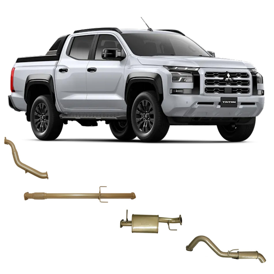 King Brown 4x4 exhaust system for Mitsubishi Triton ML MN MQ MR