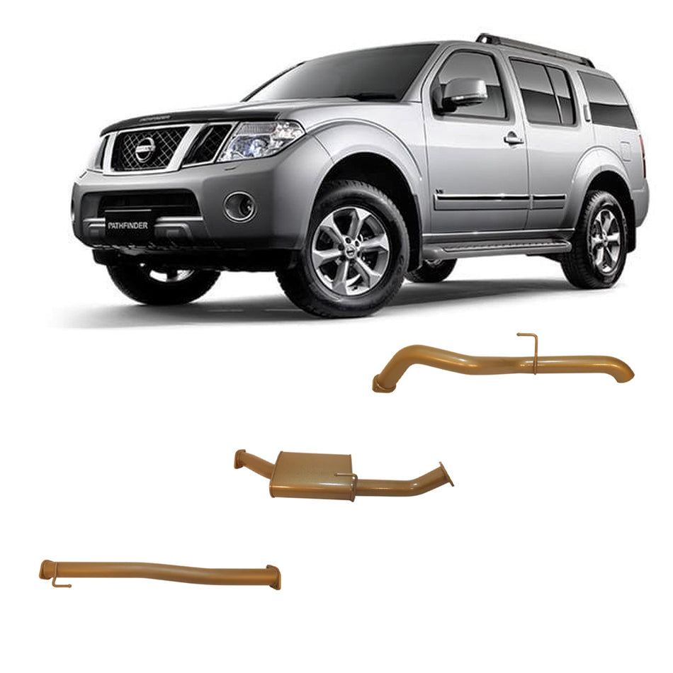 King Brown 4x4 2.5 inch exhaust system for Nissan Pathfinder R51