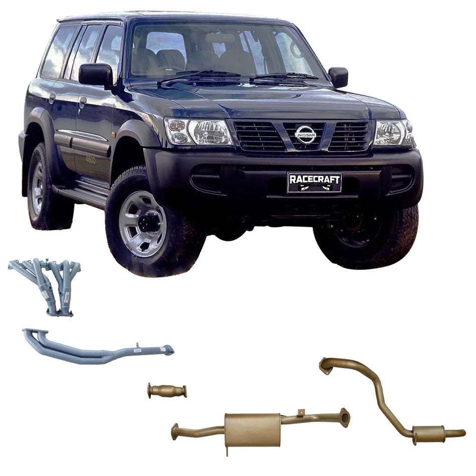 King Brown 4x4 exhaust system for Nissan Patrol GU Y61 4.8L petrol