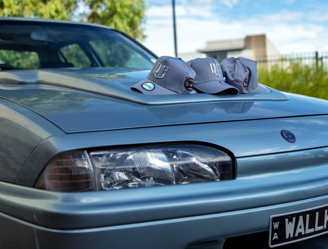 VL Walkinshaw A-Frame caps sat on bonnet of VL Walkinshaw