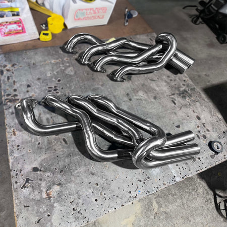 racecraft stainless steel mandrel bends used for custom 4 into 1 headers