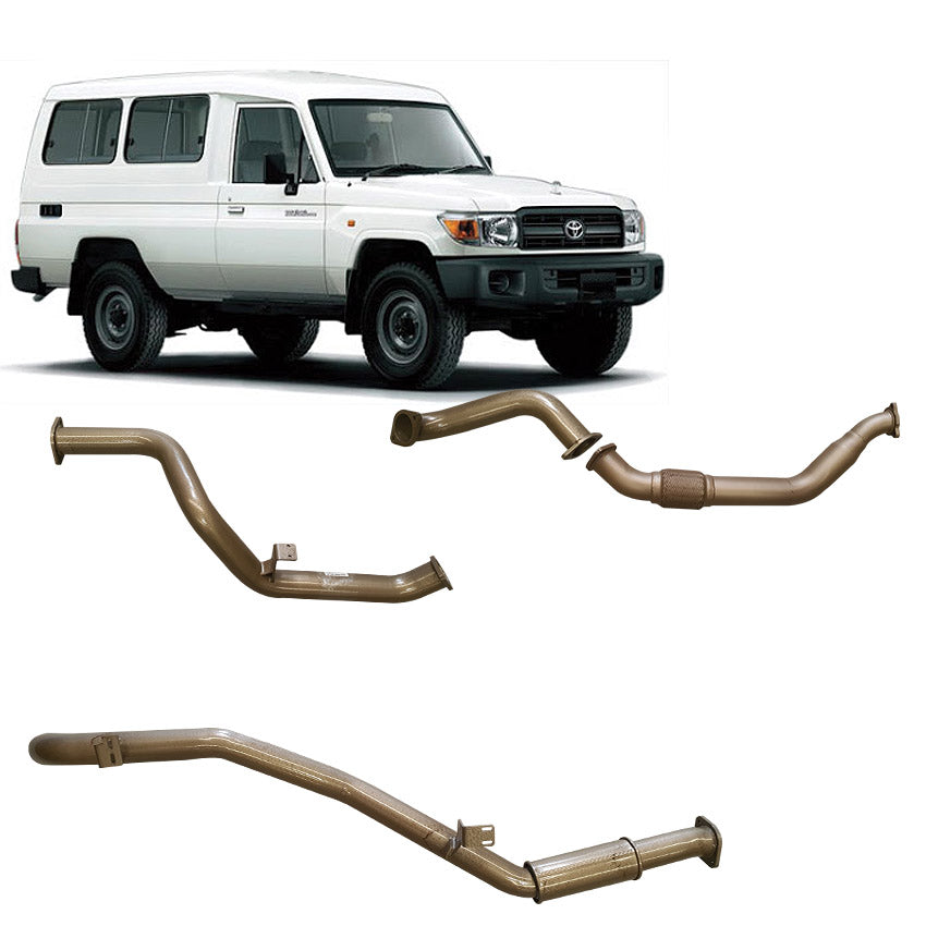 Toyota Landcruiser 78 Series Troopy V8 Turbo Diesel Exhaust System