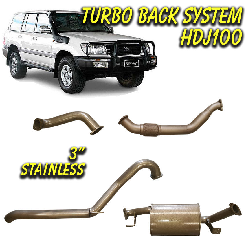 Toyota Landcruiser 100 Series Turbo 4.2L 6 Cylinder Exhaust