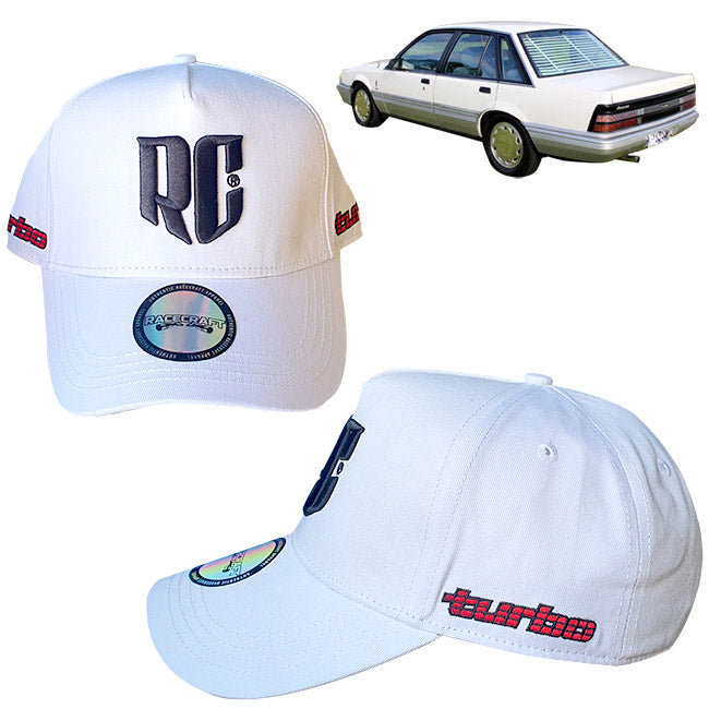 racecraft rc commodore cap snapback white vl turbo
