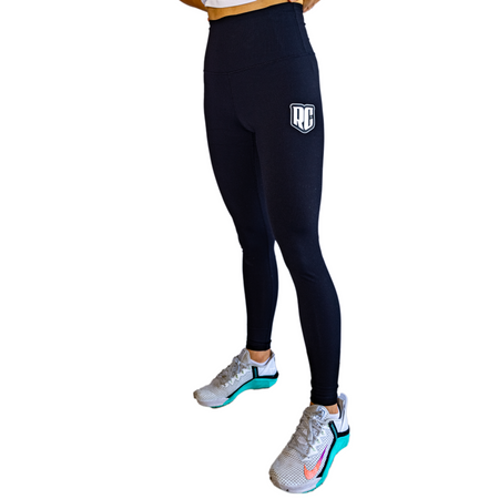 rc racecraft black leggings tights front angled view