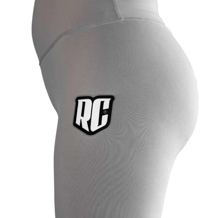 rc racecraft gray leggings tights close up view
