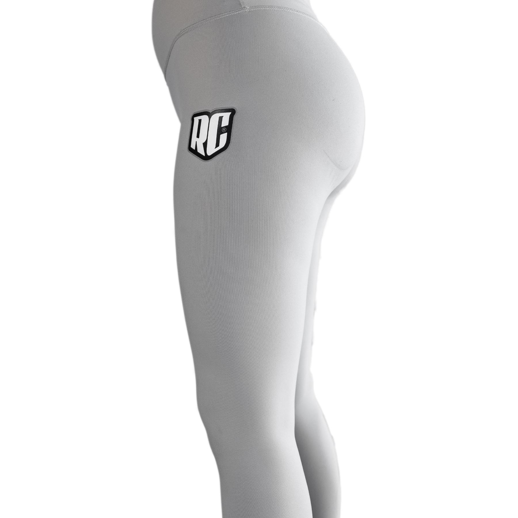 rc racecraft gray leggings tights closeup side view
