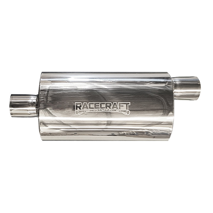 Stainless Steel Mufflers Oval by Racecraft Australia